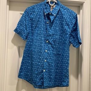 Ocean themed Large Mens Polo
